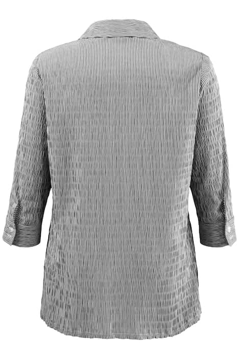 Bubblebluse, Streifen, bügelfrei, 3/4-Arm, bis 66/68