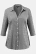 Bubble blouse, overhemdkraag, zijsplitten