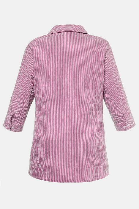 Bubblebluse, feine Streifen, bügelfrei, 3/4-Arm