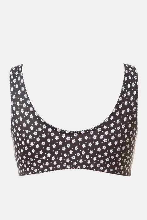 Bustier, Vorderverschluss, gepolsterte Träger