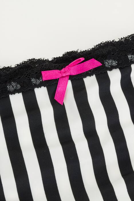 Jazzpants, Streifen, Spitzenbund, elastischer Jersey