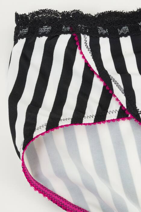 Jazzpants, Streifen, Spitzenbund, elastischer Jersey