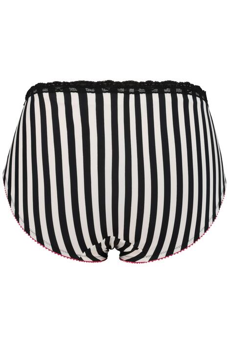 Jazzpants, Streifen, Spitzenbund, elastischer Jersey