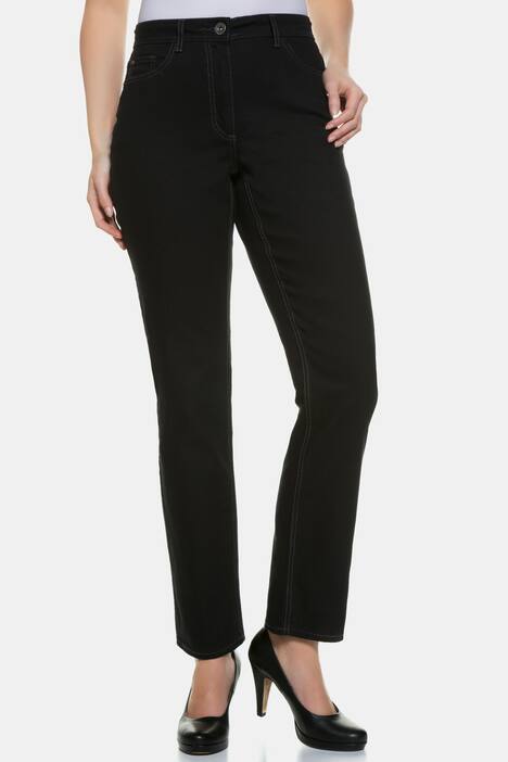 Hose Carla, 5-Pocket-Form, hohe Leibhöhe, Jeans