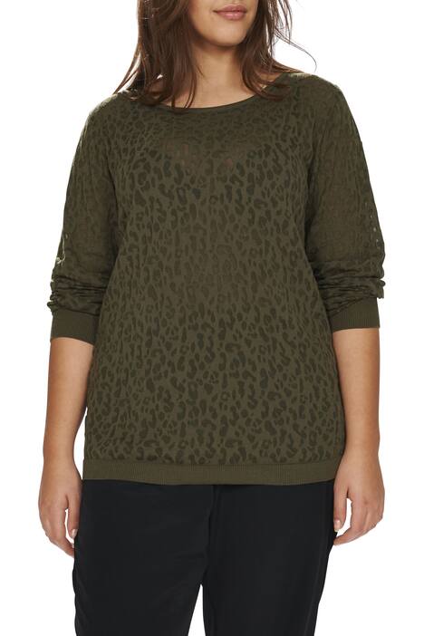 Leopard Burn-out Sweater