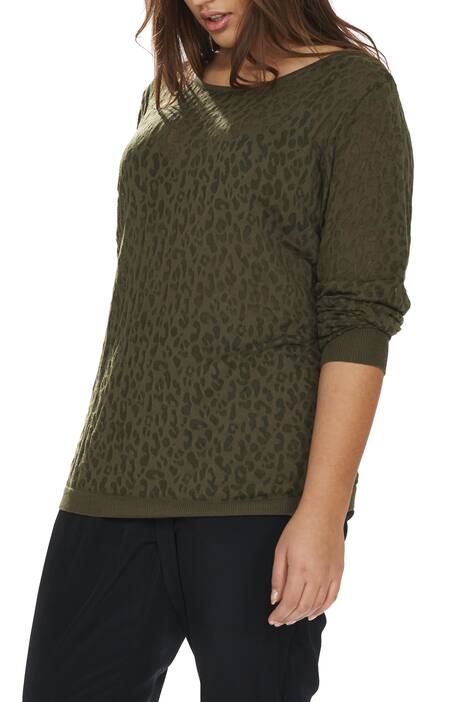Leopard Burn-out Sweater