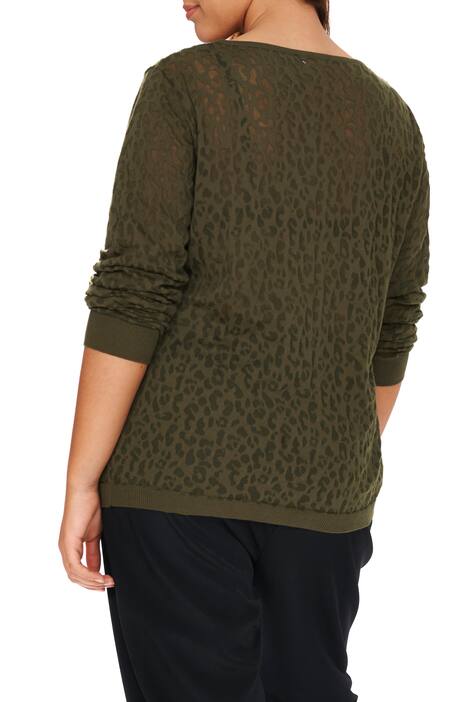 Leopard Burn-out Sweater