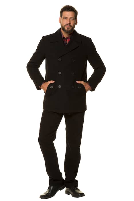 Pea Double Breasted Fully Lined Jacket