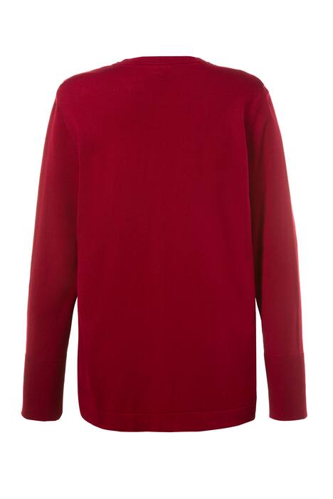 Cardigan, tiefer V-Ausschnitt, Feinstrick