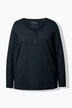 Basic Long Sleeve Round Neck Henley Tee