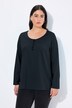 Basic Long Sleeve Round Neck Henley Tee