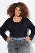 Basic Long Sleeve Round Neck Henley Tee