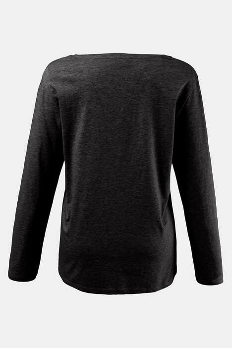 Basic-Shirt, Knopfleiste, Regular, Rundhalsausschnitt