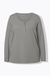 Basic Long Sleeve Round Neck Henley Tee