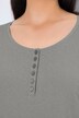 Basic Long Sleeve Round Neck Henley Tee