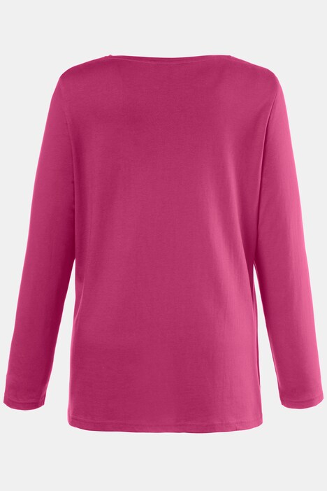 Basic Shirt, Knopfleiste, regular, Langarm