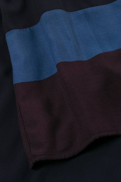 Longbluse, Biesen, A-Linie, weich fließende Viskose