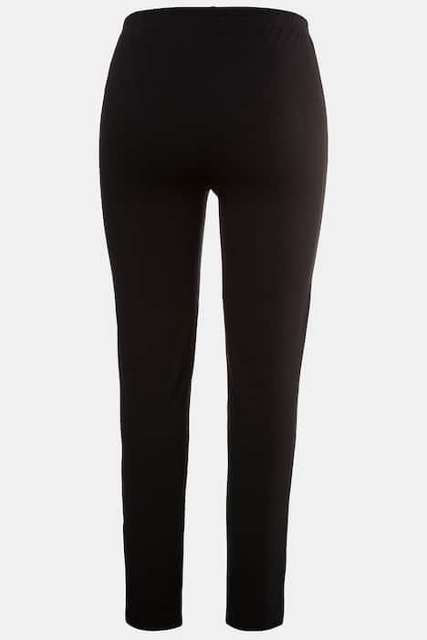 Stretch Knit Elastic Waist Slim Leggings