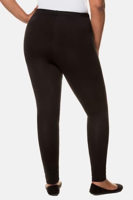 Stretch Knit Elastic Waist Slim Leggings