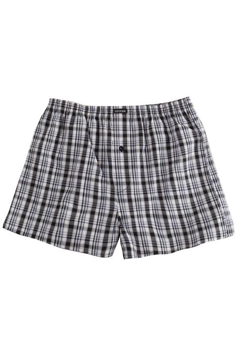 Boxer Shorts, Pack of 2, Check Patterns, Pure Cotton, Elasticated Waist