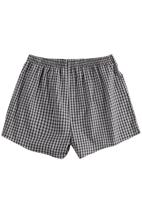 Boxer Shorts, Pack of 2, Check Patterns, Pure Cotton, Elasticated Waist