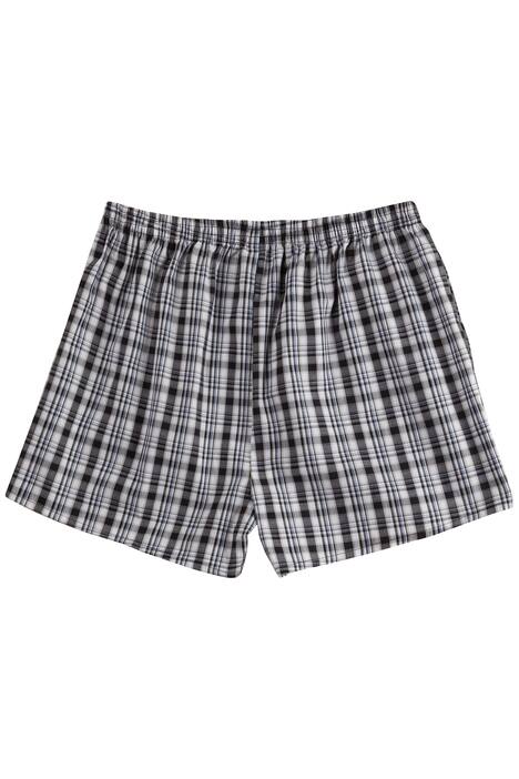 Boxer Shorts, Pack of 2, Check Patterns, Pure Cotton, Elasticated Waist