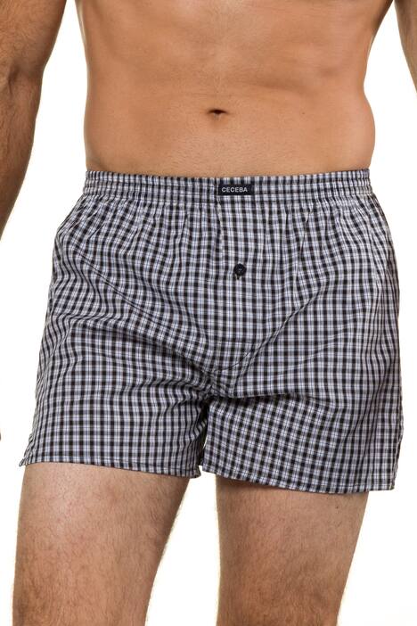 Boxer Shorts, Pack of 2, Check Patterns, Pure Cotton, Elasticated Waist