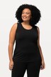 Top i spandex med rund halsudskæring, op til str. 66/68
