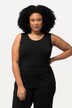 Top i spandex med rund halsudskæring, op til str. 66/68