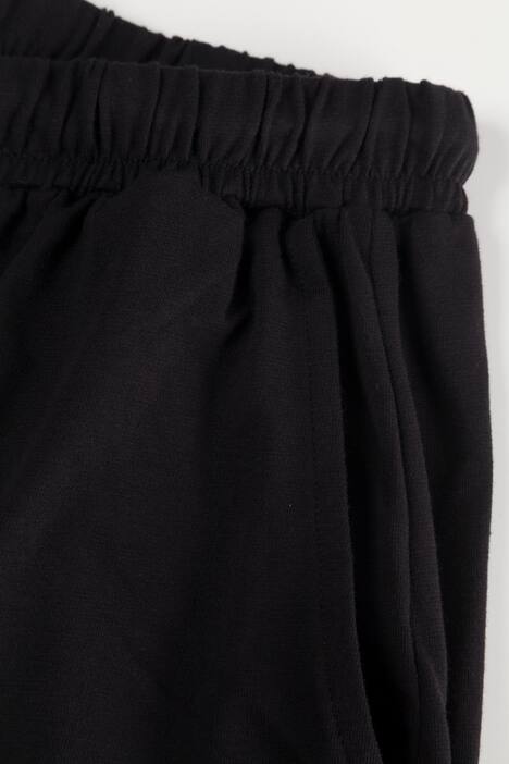 Stretch Knit Drawstring Elastic Waist Cropped Pants