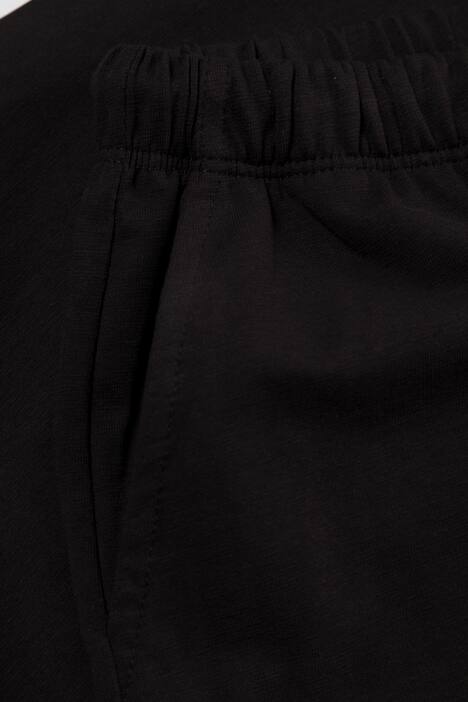 Stretch Knit Drawstring Elastic Waist Cropped Pants