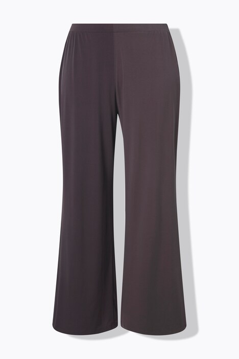 Jersey broek, wijde pijpen, elastische tailleband, tot maat 66/68