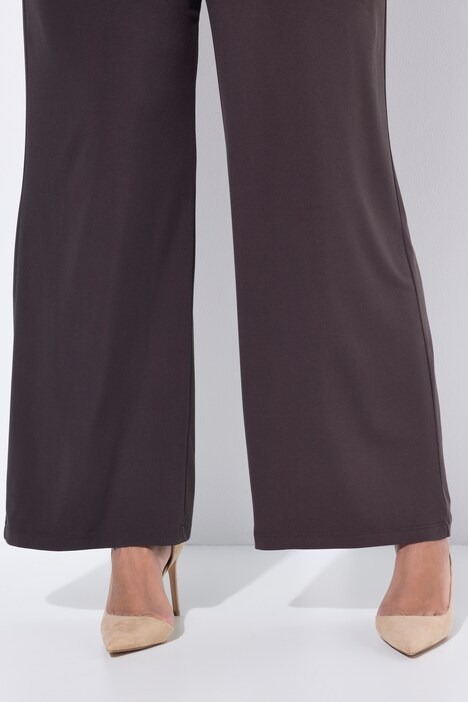 Jersey broek, wijde pijpen, elastische tailleband, tot maat 66/68