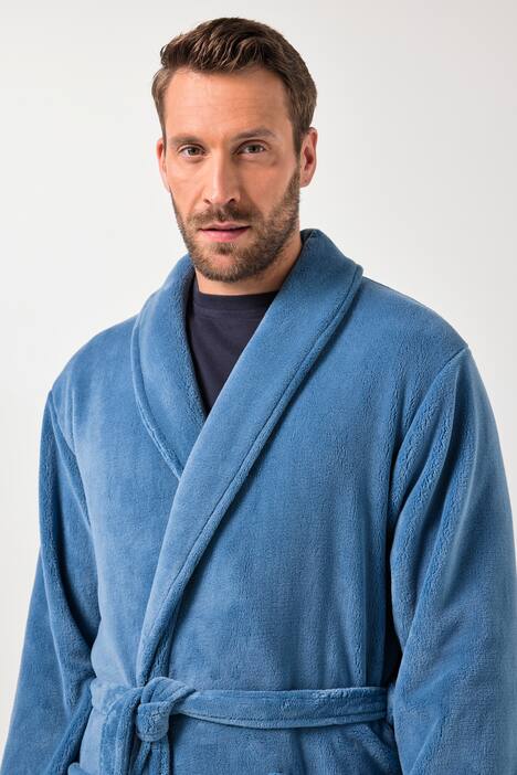 Peignoir JP 1880 en microfibres, avec ceinture à nouer, collection Homewear - jusqu'au 8 XL