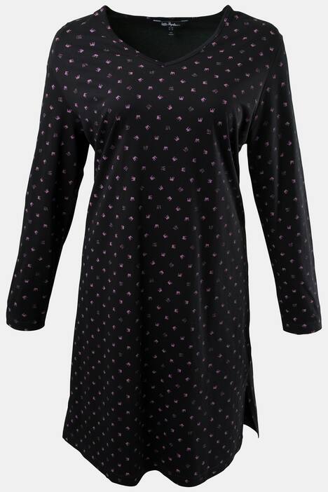 Bigshirt, 2er-Pack, Prinzessin- und Kronenmotiv