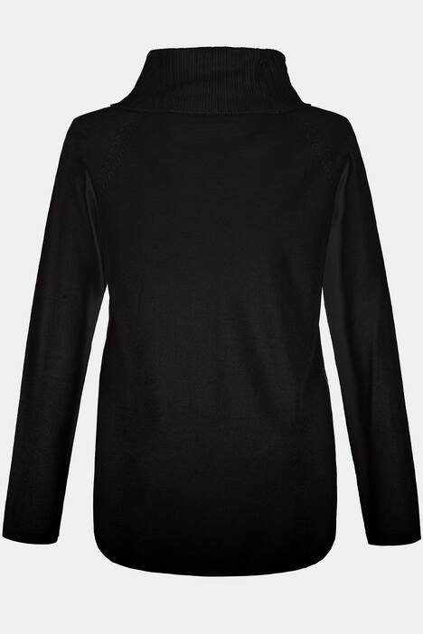 Ribbed Turtleneck L/S Wool Sweater