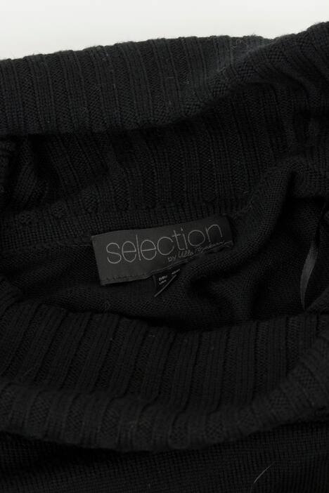 Ribbed Turtleneck L/S Wool Sweater