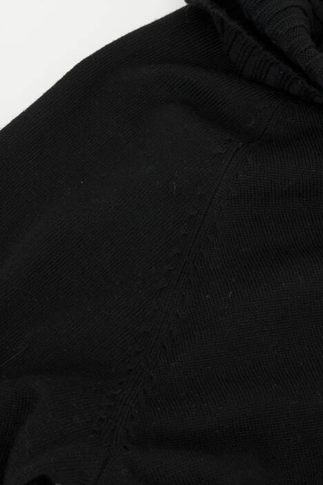 Ribbed Turtleneck L/S Wool Sweater