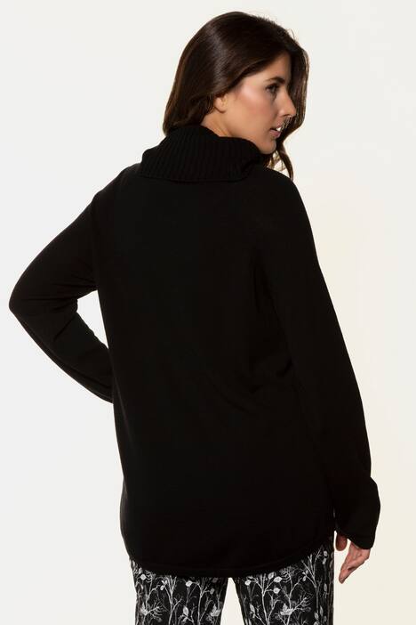 Ribbed Turtleneck L/S Wool Sweater