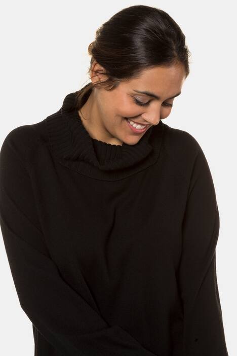 Ribbed Turtleneck L/S Wool Sweater