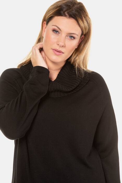 Ribbed Turtleneck L/S Wool Sweater