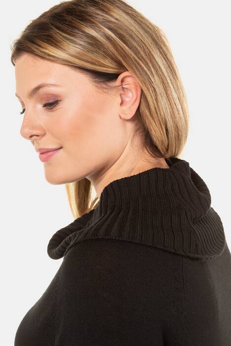Ribbed Turtleneck L/S Wool Sweater