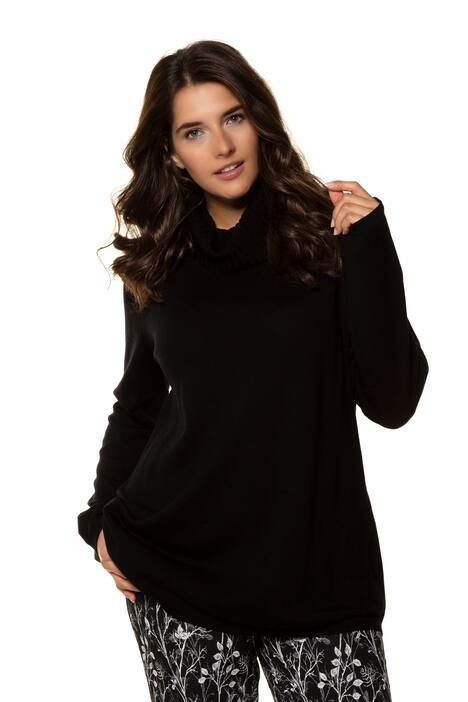 Ribbed Turtleneck L/S Wool Sweater