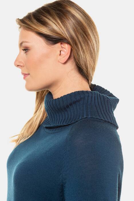 Rollkragenpullover, Schurwolle, Raglanform, selection