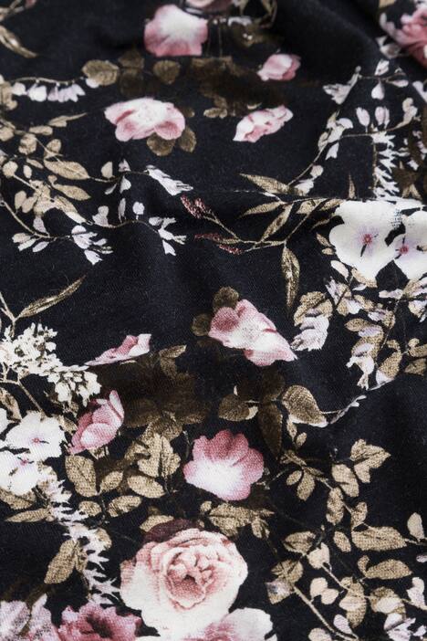Vintage Floral Print Knit Top