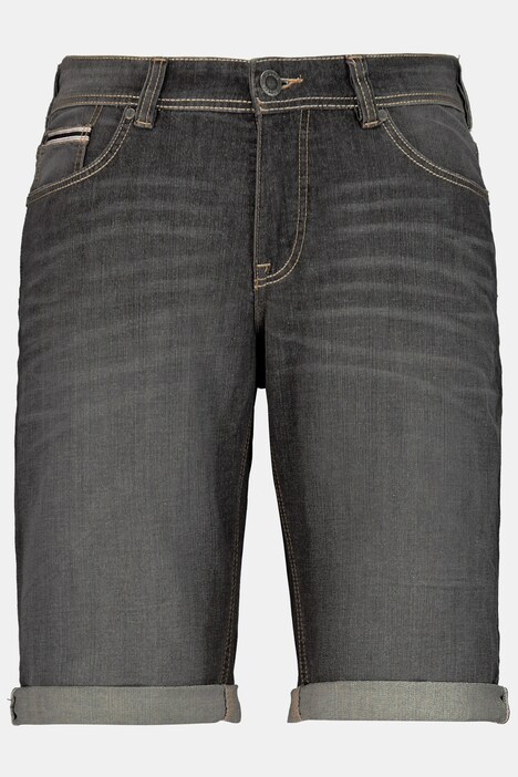 Bermuda, denim, 5 lommer, stretch, regular fit