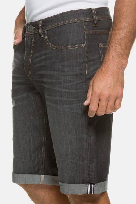 Bermuda, denim, 5 lommer, stretch, regular fit