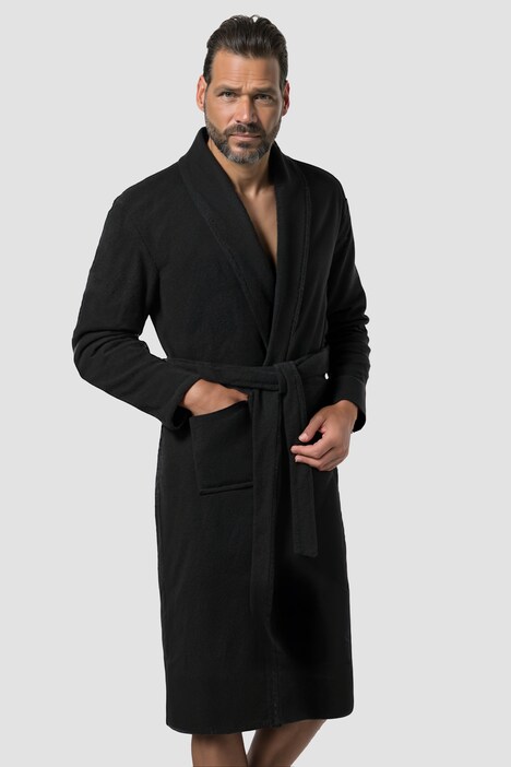 Bademantel, Homewear, Schalkragen, Frottee, bis 8XL