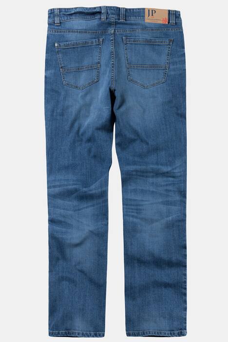 Jeans, 5-Pocket, Straight Fit, etwas tiefere Leibhöhe, robuster Denim, Stretch