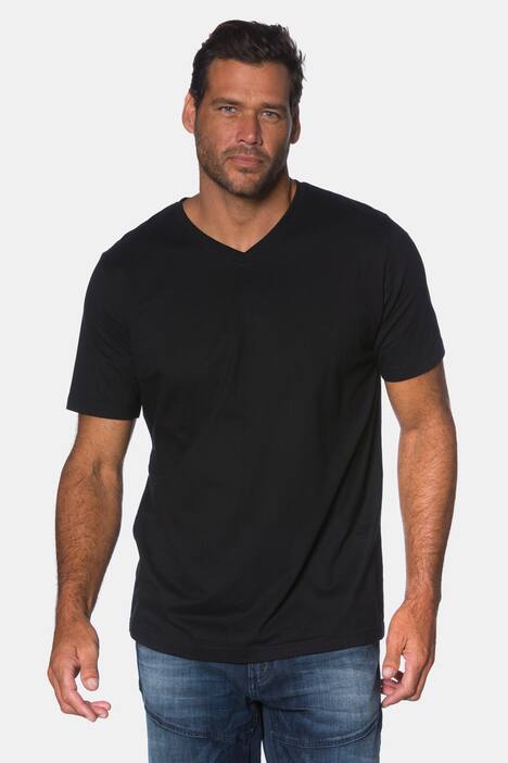 Classic Short Sleeve V-Neck T-Shirt, up to size 8XL